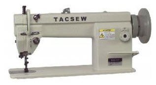Tacsew GC6-6 Walking Foot Feed Industrial Upholstery Sewing Machine, M Bobbins, 1/2' FootLift, 8mm Stitch Length, Reverse, AutoOil, PowerStand 1600SPM