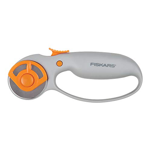 Fiskars Classic (45mm) Comfort Loop Rotary Cutter, 1, steel and orange