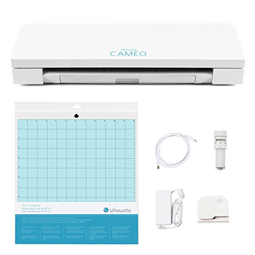 Silhouette Wireless Cutting Machine-AutoBlade-Dual Carriage-Studio Software, 12, CAMEO 3 - Classic White Edition