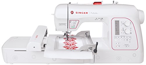 SINGER | Futura XL580 Sewing and Embroidery Machine with 125 Embroideries, 215 Built-In Stitches, & Needle Threader - Sewing Made Easy