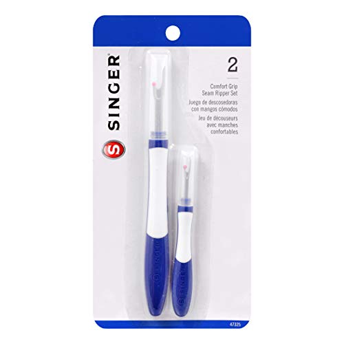 SINGER Comfort Grip Seam Ripper, Blue/White 2 Piece