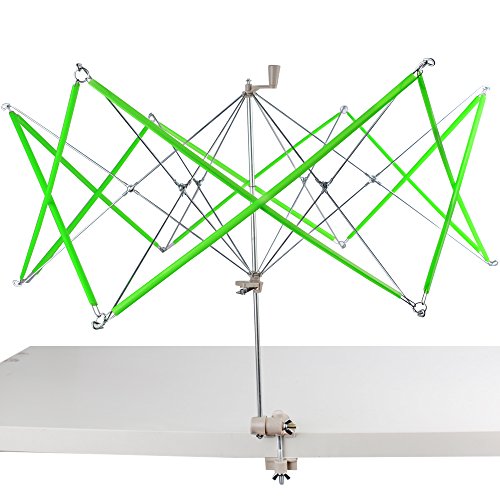 Cutehill Umbrella Swift Yarn Winder, Hand Operated Ball Winder Holder, Knitting Tool, for Swift Winding Lines, Laces, Yarns, Fiber or Other Strings