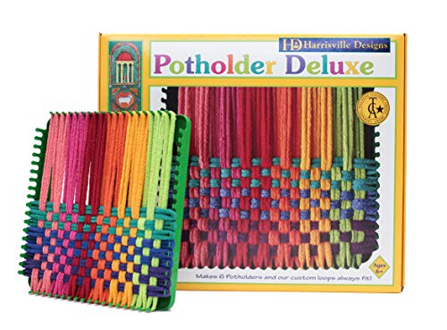 Harrisville Designs 7' Potholder (Traditional Size) Deluxe Loom Kit, Makes 6 Potholders