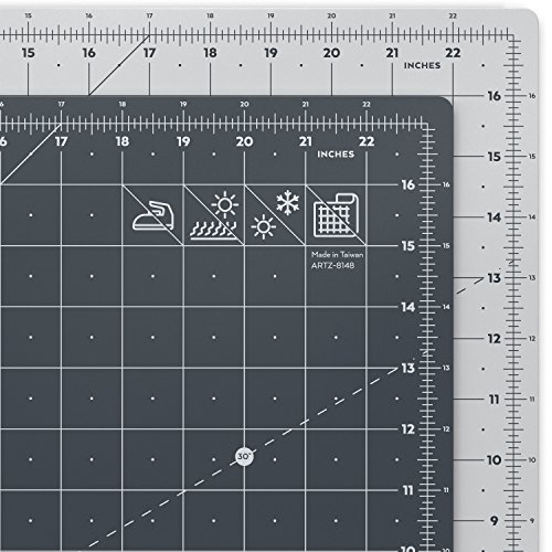 ARTEZA Self Healing Rotary Cutting Mat, 18'x24' with Grid & Non Slip Surface for Fabric, Paper, Vinyl, Plastic, Eco Friendly, Durable & Flexible, Great for Crafts, Quilting, Sewing, Scrapbooking