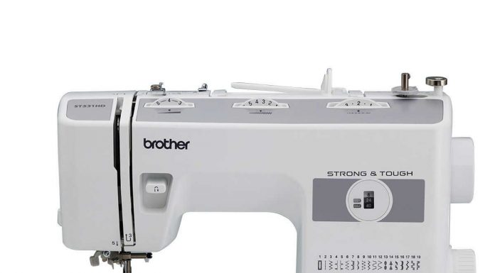 Brother ST531HD sewing machine side view
